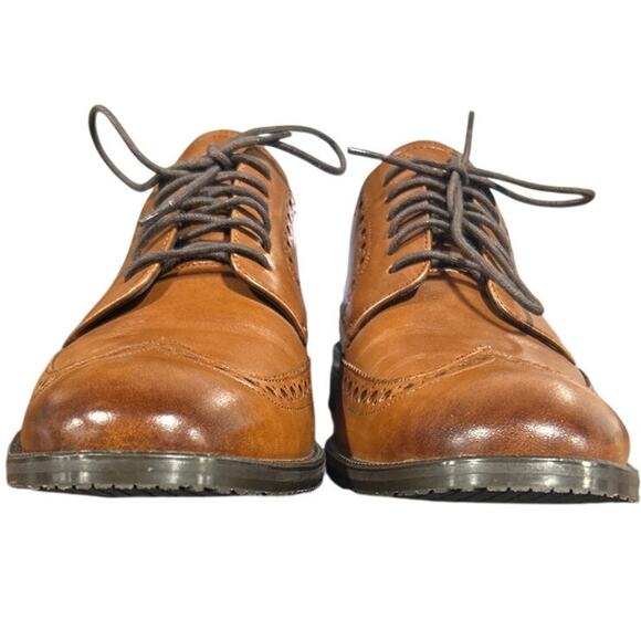 New In Box Cole Haan Men Size 8 British Tan Leather Wing Oxford Grand 360 Shoes main image 4